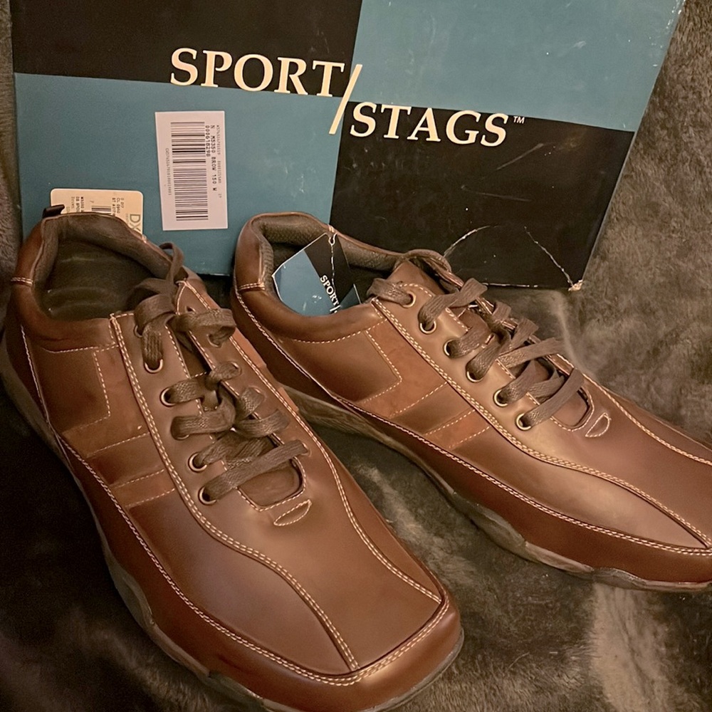 Men’s Shoes brown size 15w new Sport/Stags